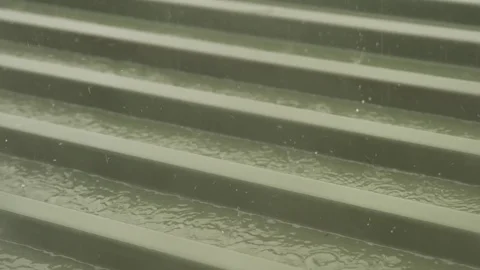 Rain on a roof Video stock 79658208