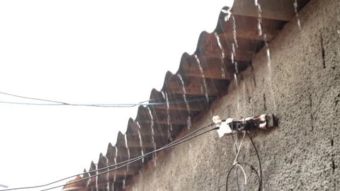 Rain on Roof Video stock 148336917