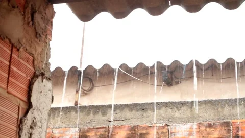 Rain on Roof Video stock 148337069