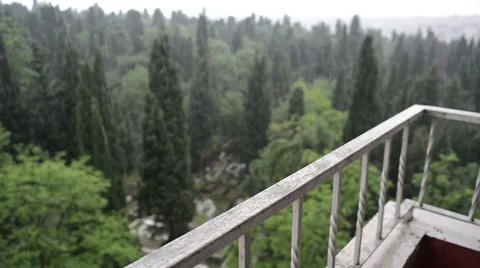 Rain on the Rooftop Stock Footage 61939587