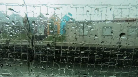 Rain on the sailboat in the summer Video stock 116302654