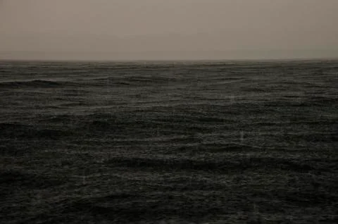 Rain on the Sea Stock Photos
