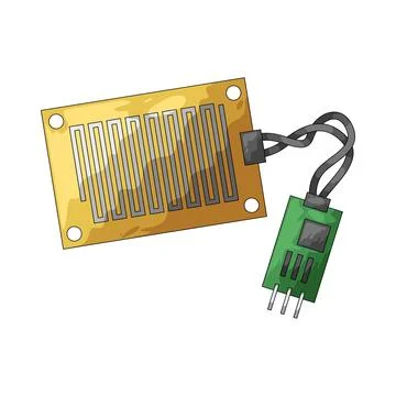Rain sensor illustration Illustrazione stock