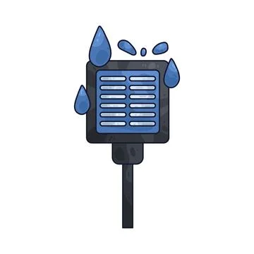 Rain sensor illustration Stock Illustration