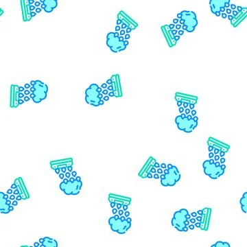 Rain sensor vector seamless pattern color Stock Illustration
