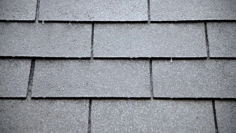 Rain on Shingles Stock Footage 128092548
