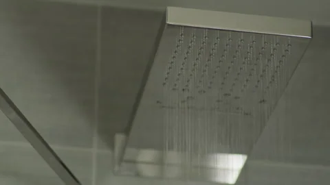 Rain Shower chrome Stock Footage 260346851