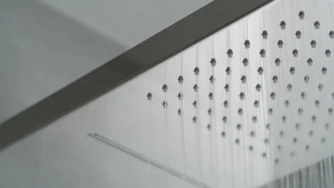 Rain Shower chrome Stock Footage 260348446