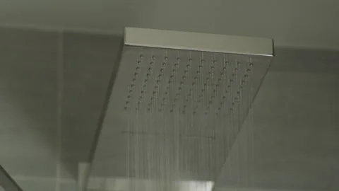 Rain Shower chrome Stock Footage 260350589