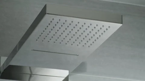 Rain Shower chrome Stock Footage 260351194