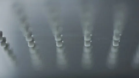 Rain Shower chrome Stock Footage 260351766