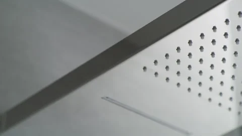 Rain Shower chrome Stock Footage 260352527