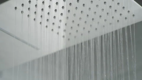 Rain Shower chrome Stock Footage 260354907
