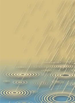 Rain shower Stock Illustration