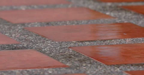 Rain in slow motion, 4k, 30fps Stock Footage 258658792