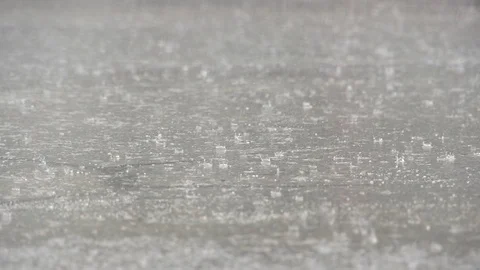 Rain in Slow Motion Stock Footage 130092307