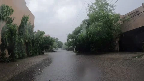 Rain in Slow Motion Stock Footage 255723958