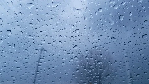 Rain sound of view the window in the car 库存影片 162650479