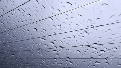 Rain sound on the window in the car Vidéo 162650389