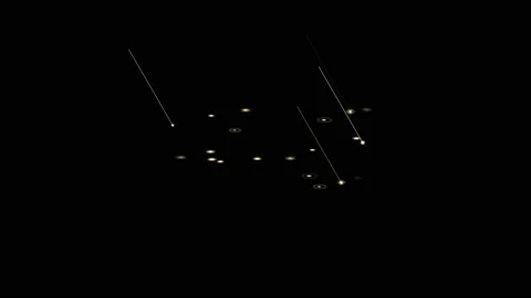 Rain splashes on ground motion graphics with night background Stock Footage 150651850