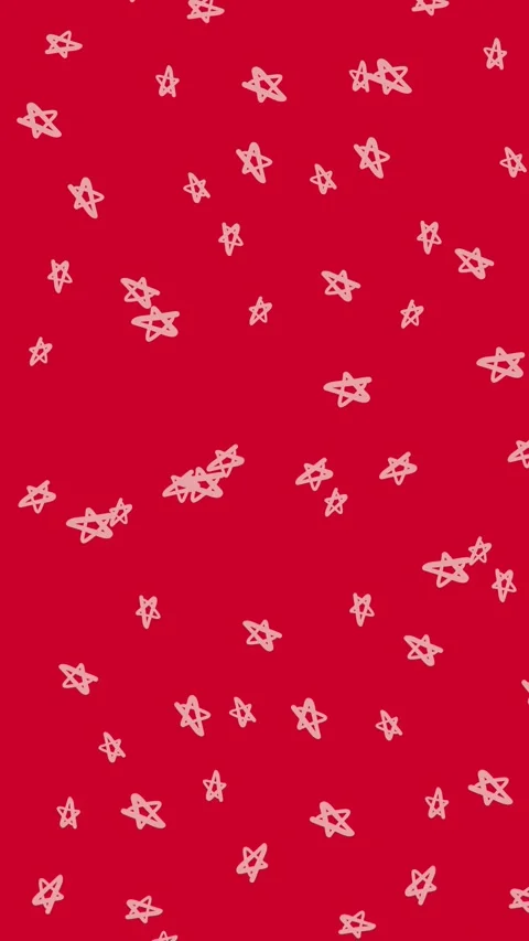 Rain of stars animation in red background Stock Footage 284239944