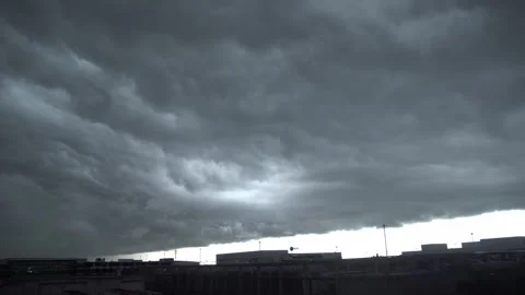 Rain storm above city. Stock Footage 250418408