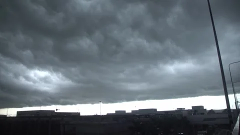 Rain storm above city. Stock Footage 250418454