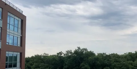 Rain Storm and Dark Clouds Time Lapse Toronto Condo Stock Footage 211722188