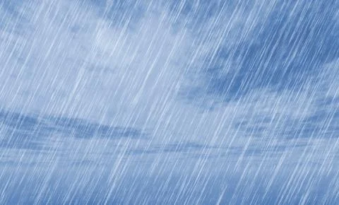 Rain storm backgrounds in cloudy weather Stock Illustration