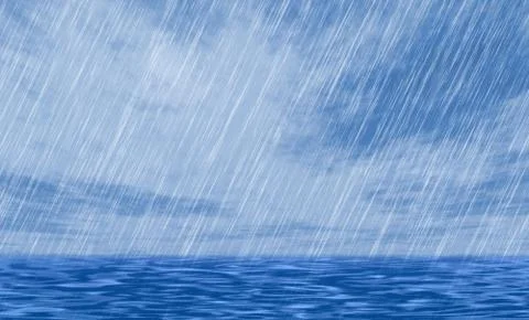Rain storm backgrounds in cloudy weather Stock Illustration