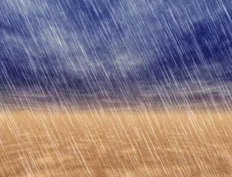 Rain storm backgrounds in cloudy weather Stock Illustration