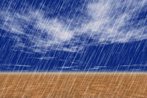 Rain storm backgrounds in cloudy weather Illustrazione stock