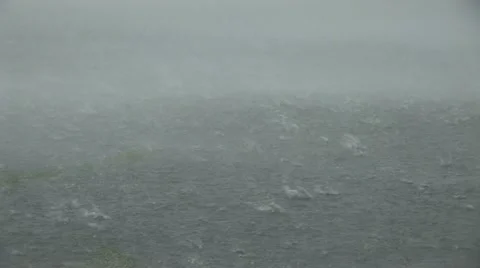 Rain storm flooding Stock Footage 12627405