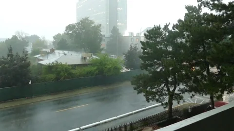 Rain Storm Stock Footage 123624937