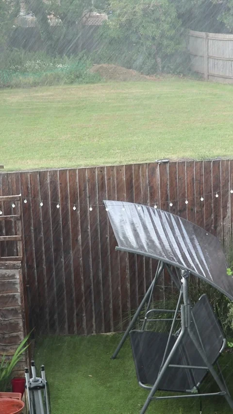 Rain storm hail storm Video stock 132597017