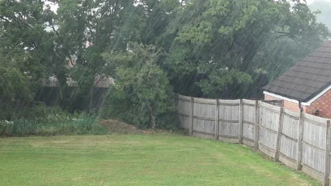 Rain storm hail storm Video stock 132597047