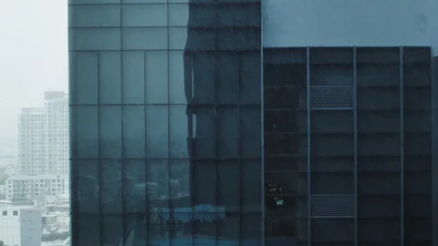 Rain storm Makes the atmosphere look scary Should not travel during this time Stock-Footage 111403668