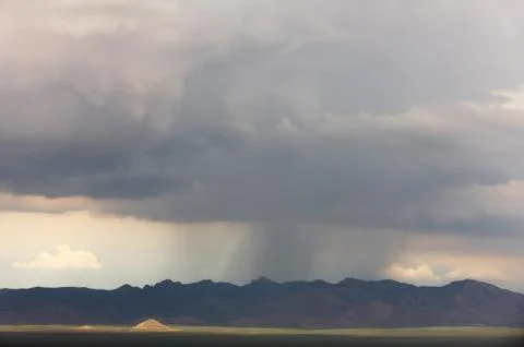 Rain Storm in Mountains Stock Photos