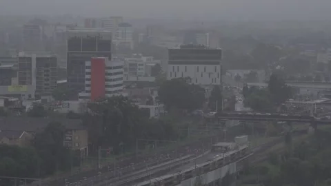 RAIN IN SYDNEY AUSTRALIA Stock Footage 195065945