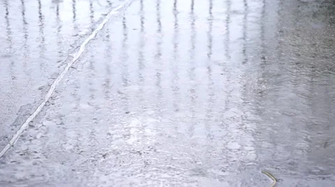 Rain on the terrace Stock Footage 63319637