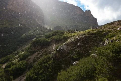 Rain through the sun Stock Photos