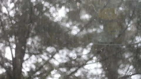 Rain through a window Stock Footage 108941787
