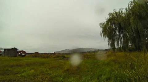 Rain Time Lapse Stock Footage 55763916