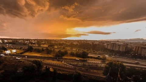 Rain time lapse Vídeo Stock 101063801