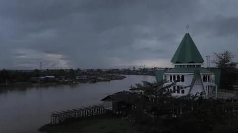 Rain timelepse Video stock 219618325