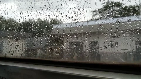 Rain at the train station Stock Footage 307790111