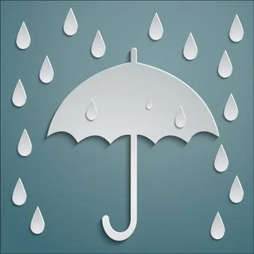 Rain umbrella Stock Illustration