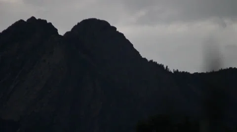 Rain on utah mountain Stock Footage 26119151