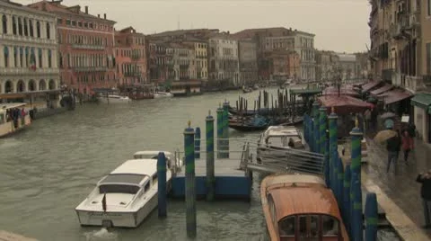 Rain in Venice Italy Stock Footage 10568669