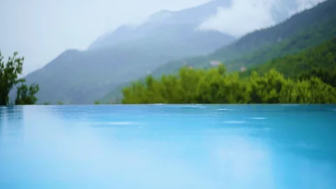 Rain; view in the mountains Stock Footage 116544871